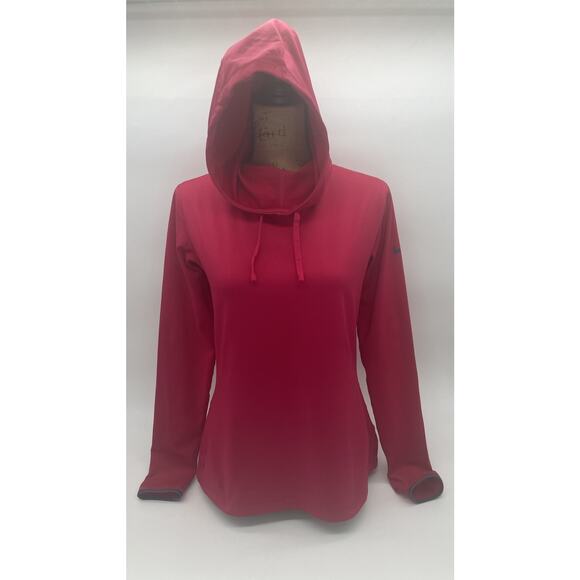 Nike Pro Dri Fit Women’s Large Pink Pullover with thumb inserts - Picture 1 of 5